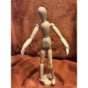 IKEA Gestalta Artist’s Figure Natural 13" Wooden Posable Bendable Figure Decor